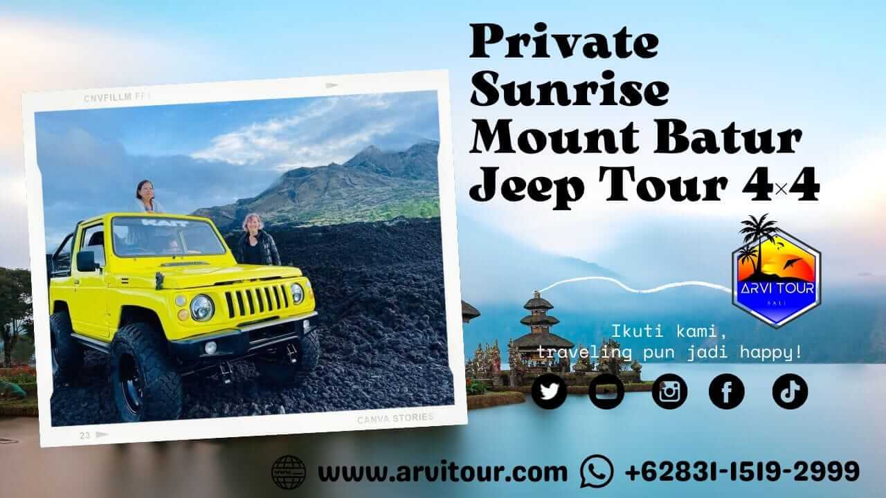 Private Sunrise Mount Batur Jeep Tour 4×4